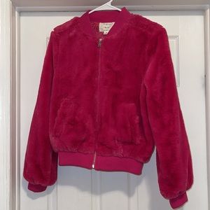 Faux Fur Bomber Jacket